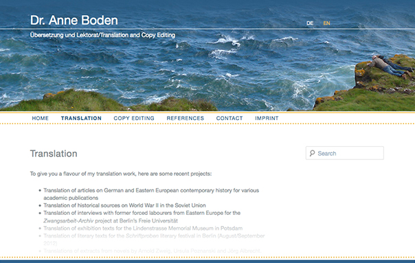 Anne Boden Translations Screenshot 2