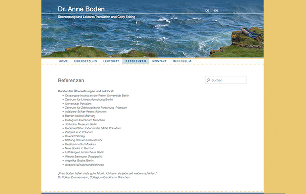 Anne Boden Translations Screenshot 3